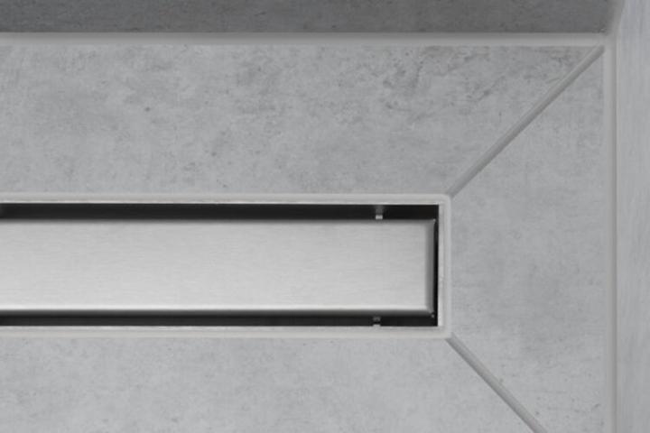 Immagine prodotto hansgrohe RainDrain Match è un set di canalette per doccia 800 con telaio regolabile in altezza (acciaio inox (800 mm)