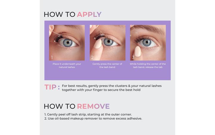Actual product image KISS Impress Easy Tab False Eyelashes (Artificial eyelashes)
