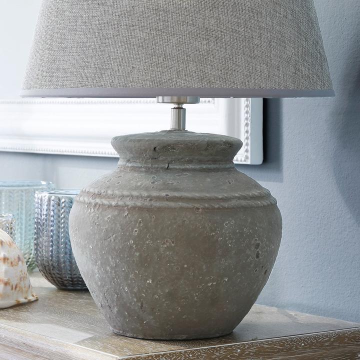 Image du produit Loberon Lampe de table Cleveland gris (E27)