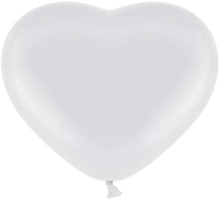 Belbal Balloon heart white, Ø 28 cm, 25 pieces (25 x)