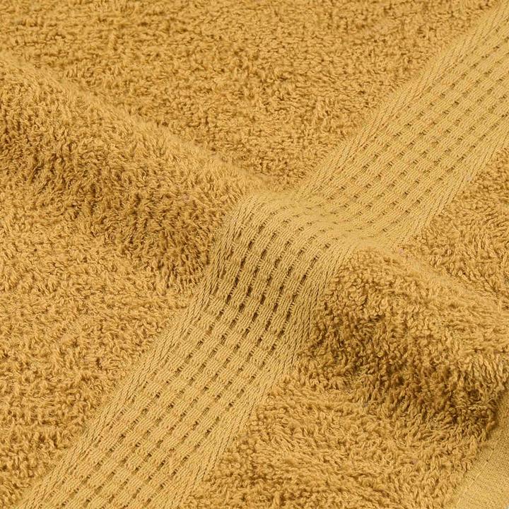 Immagine prodotto vidaXL Asciugamani da bagno 10 pz. Golden 100x150 cm 360 g/m² 100% cotone telo doccia (100 x 150 cm)