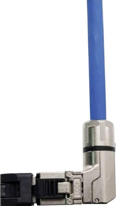 Actual product image Telegärtner RJ45 plug angled, field-wireable (38 mm)