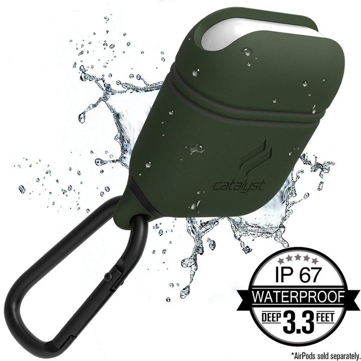 Image du produit Catalyst Waterproof Case Apple Airpods Army Green (Manchon pour casque d'écoute)