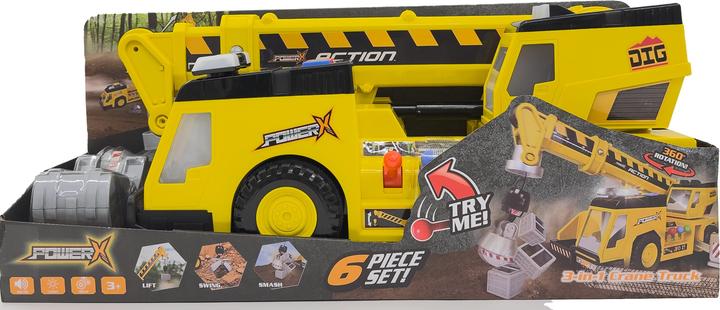 Produktbild PowerX Power X - Electronic 3-in-1 Crane Truck with lights and sounds - (20410)