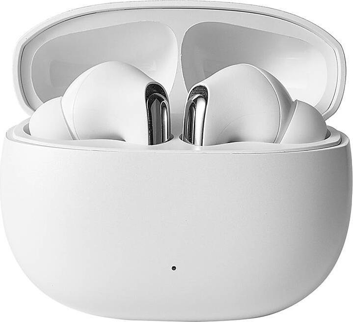 Actual product image Joyroom Funpods JR-FN1 wireless in-ear TWS Bluetooth 5.4 ANC ENC headphones - white (ANC, 7 h, Wireless)