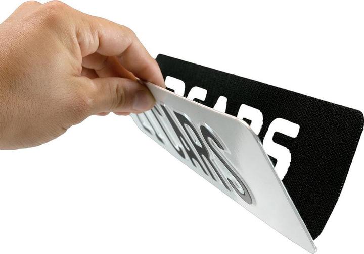 Actual product image 21CARS Velcro licence plate holder motorcycle/scooter (Rear, Long format)