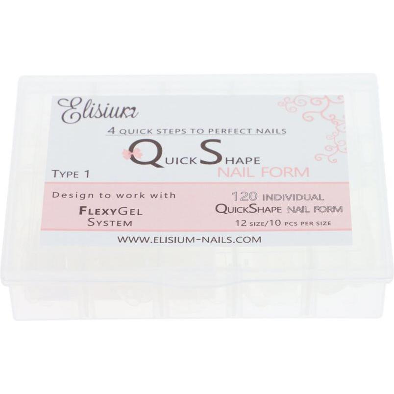 Elisium, Nagelstyling + Kunstnägel, Quick Shape Nail Form Type 1 forms for extending nails 120 pcs.