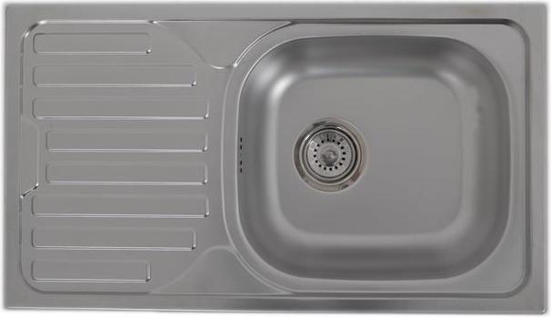 Asil Krom Stainless Steel Sink Linen As07+ Syphon (76 cm, 43.50 cm)