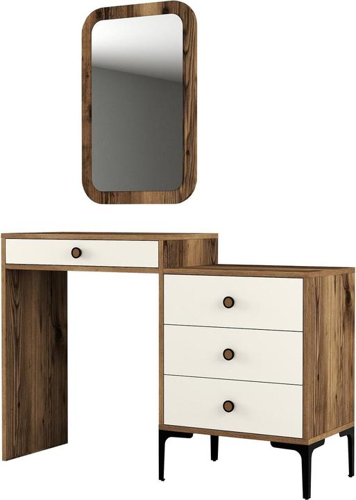 Creme, Schwarz, Walnuss