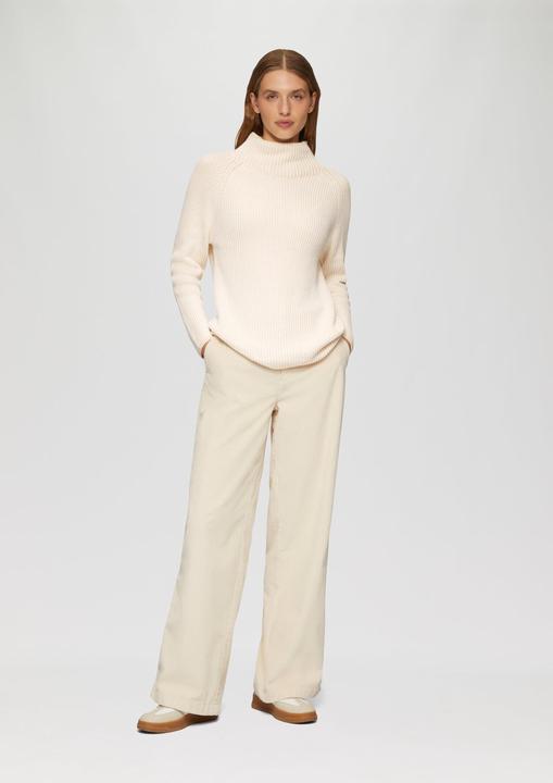 Produktbild S.Oliver Strickpullover Zweifarbiger Strickpullover mit Stehkragen (44)