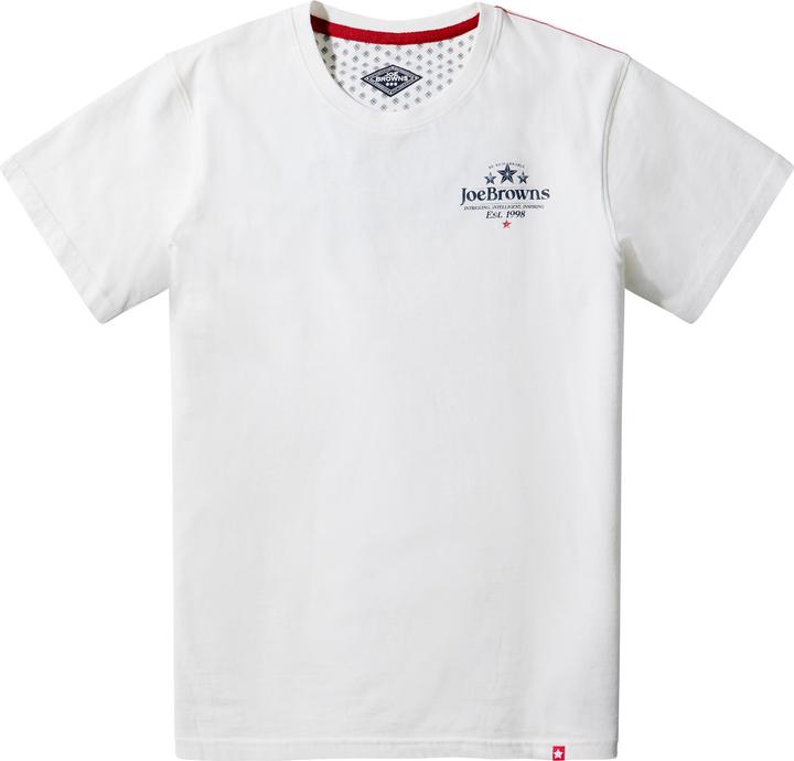 Produktbild Joe Browns Graphic Logo Tee with Front and Back Print – White (XXL)