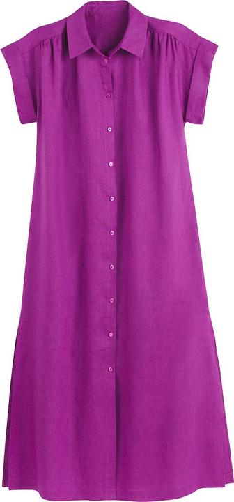 Produktbild La Redoute Collections Langes Hemdblusenkleid Signature aus Leinen (S)