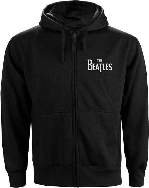 Immagine prodotto The Beatles Felpa con Cappuccio e Zip Intera Logo Drop T Adulto Unisex (4XL)