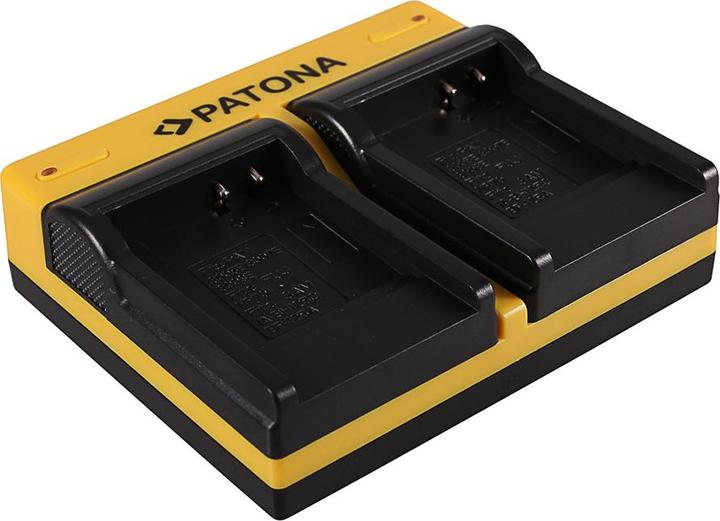 Actual product image Patona Dual charger for Casio Panasonic CGA-S007E Exilim EXZ150 EX-Z150 EXZ155 EX-Z155 incl. Micro- (Camera battery charger)