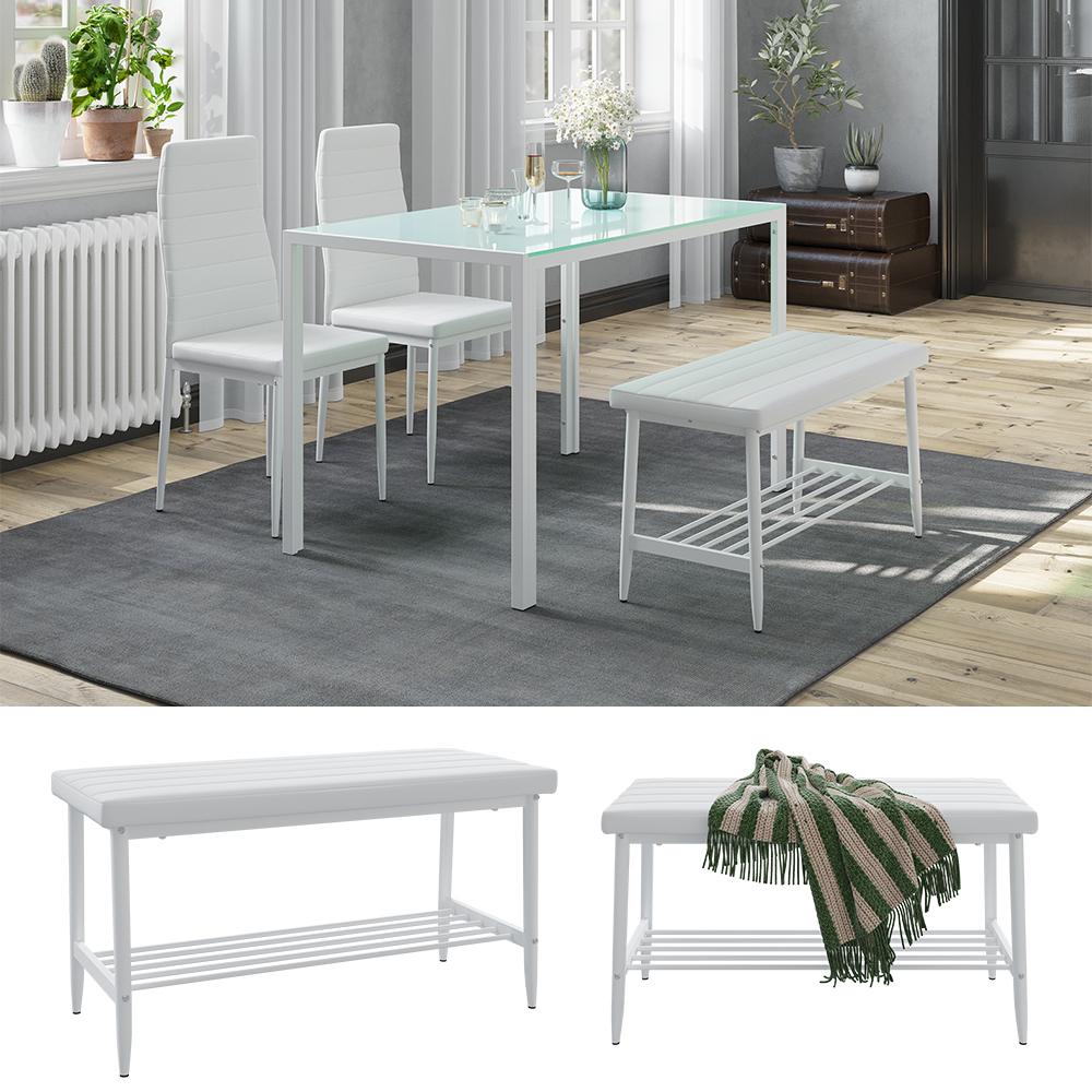 Thumbnail - Vicco, Sitzbank, Sitzbank Grand, Weiss, 85 x 35 cm (35 cm)