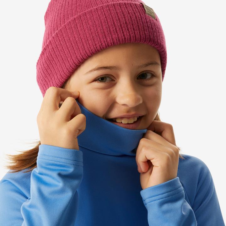 Actual product image Wedze Ski underwear functional shirt children high collar - BL 500 blue (116)