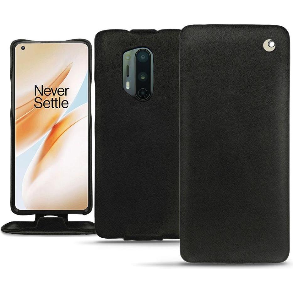 Thumbnail - Noreve Lederschutzhülle vertikal (OnePlus 8 Pro), Smartphone Hülle, Schwarz
