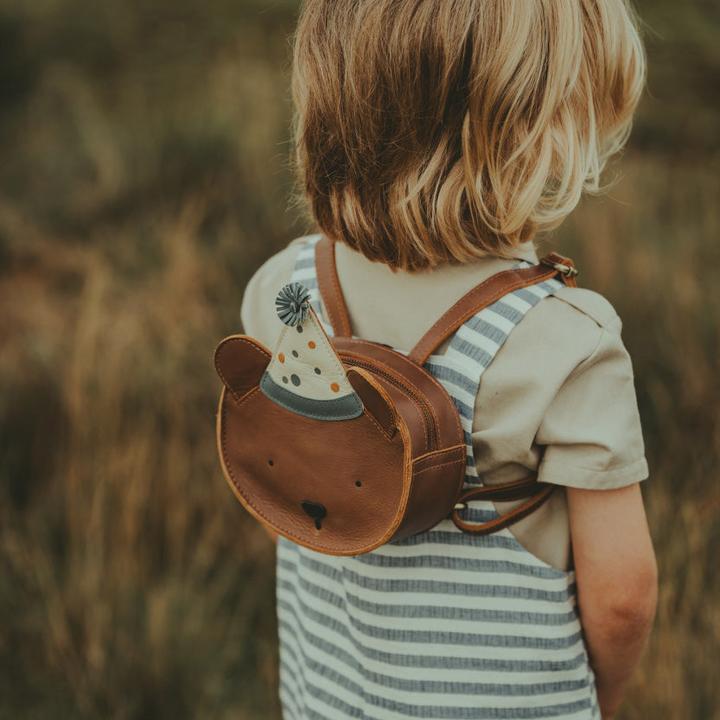 Actual product image Donsje Tendo Festive Bear backpack