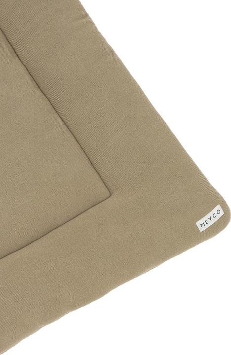 Actual product image Meyco Playpen insert Knit Basic velvet - taupe - 77x97cm (97 x 77 cm)