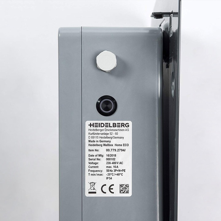 Immagine prodotto Heidelberg Home Eco Europa 5m (Tipo 2, 11 kW, 16 A, Cablato fisso)