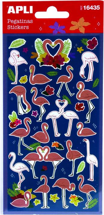 Actual product image Apli Stickers, flamingo, 33 pcs.