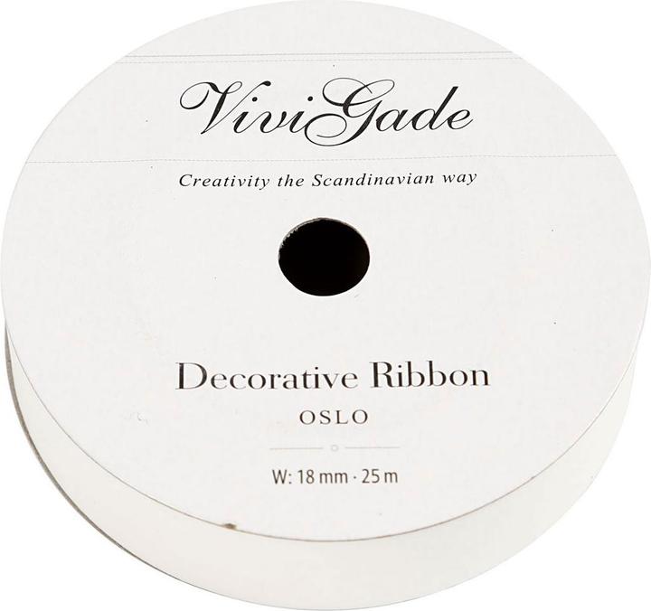 Produktbild Creativ Company Geschenkband Mattweiss, 25m (1x)