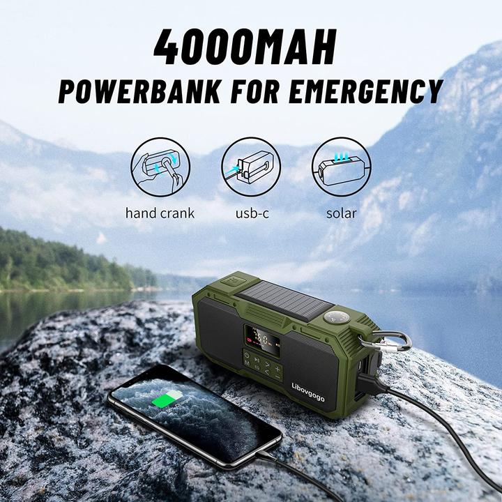 Actual product image Libovgogo Dynamo Emergency Radio (AM, FM)