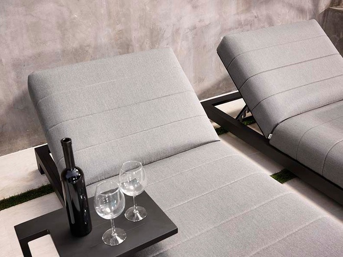Produktbild Divano SET Outdoor Liege BITE Lounger SUNBRELLA inkl. Beistelltisch (203 cm)