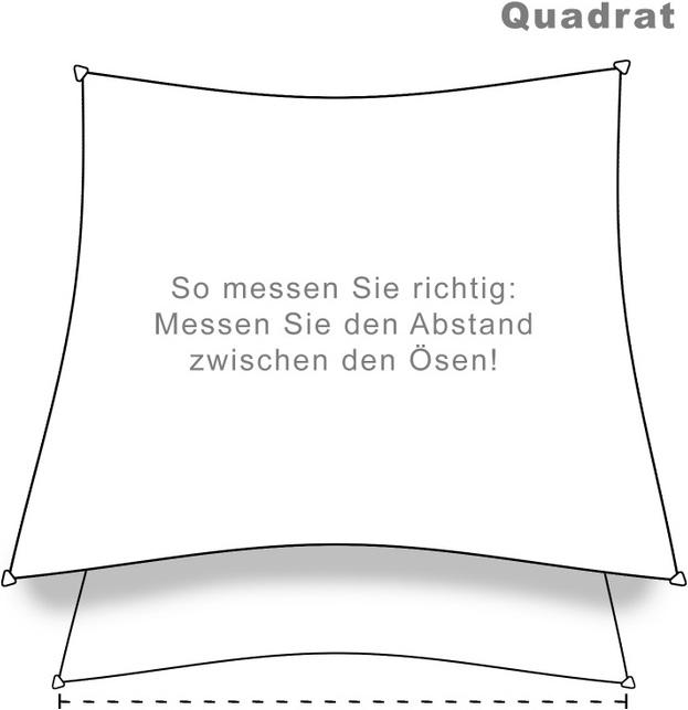 Actual product image Swisshandel24 Sun sail square 5x5m, cream (5 x 5 m)
