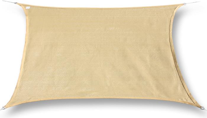 Swisshandel24 Sonnensegel wasserdicht Rechteck 5x6m, sand