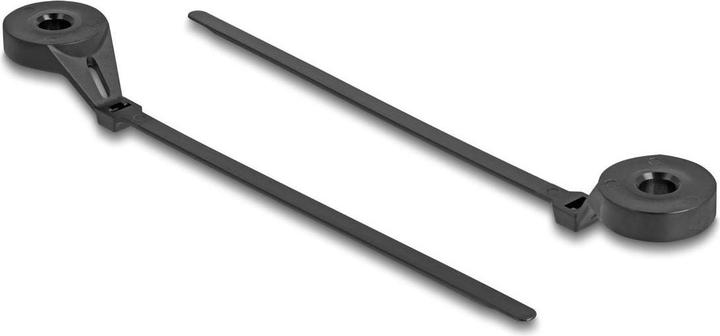 Immagine prodotto Delock Kabelbinder mit Befestigungsöse L 180 x B 6 mm schwar (Fascette in plastica, 180 mm, 100 pz.)
