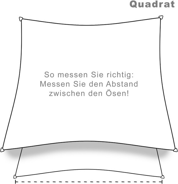 Actual product image Swisshandel24 Sun sail square (5 x 5 m)