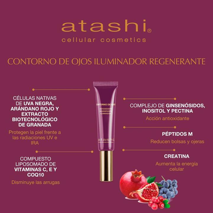 Immagine prodotto Atashi Astuccio contorno occhi anti-età 3 pezzi (15 ml)
