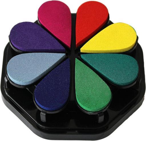 Actual product image Artoz Stamp pad standard 8 colours 2,0 x 3,5 cm