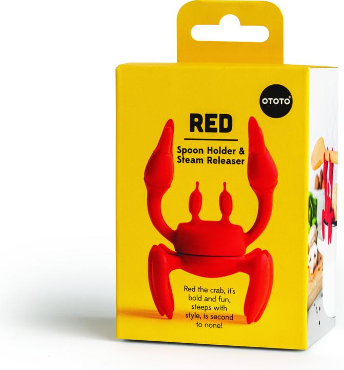 Actual product image Ototo Spoon holder & Steam Releaser - Red (OT905)