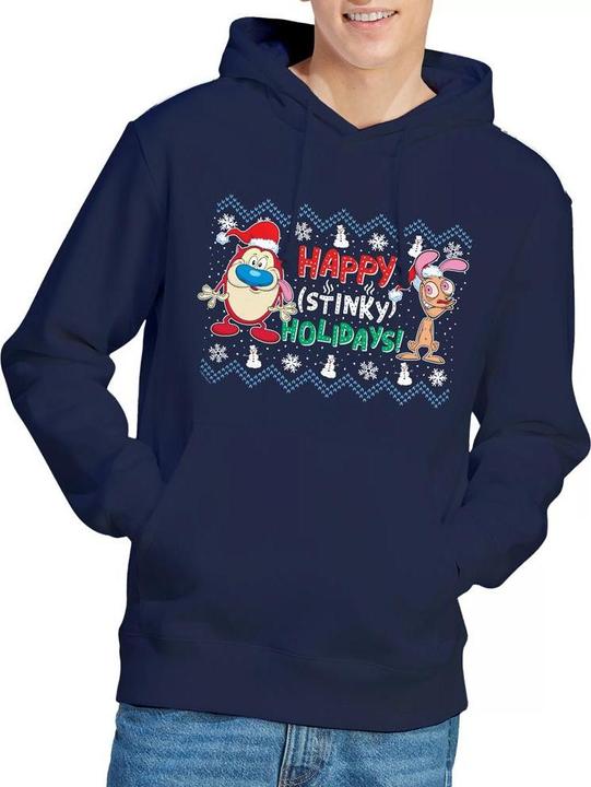 Produktbild Ren & Stimpy Happy Stinky Holidays Kapuzenpullover (S)