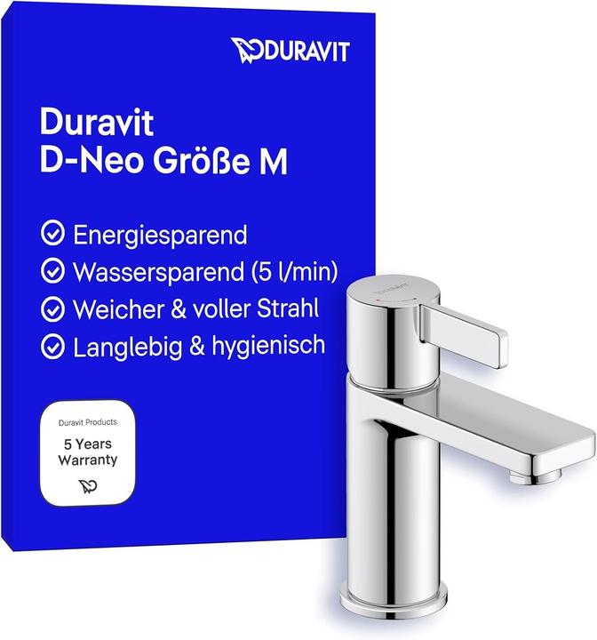 Produktbild Duravit EH-WT-MI D-NEO M EcoStart o Zugst-Ablaufgarn. chrom