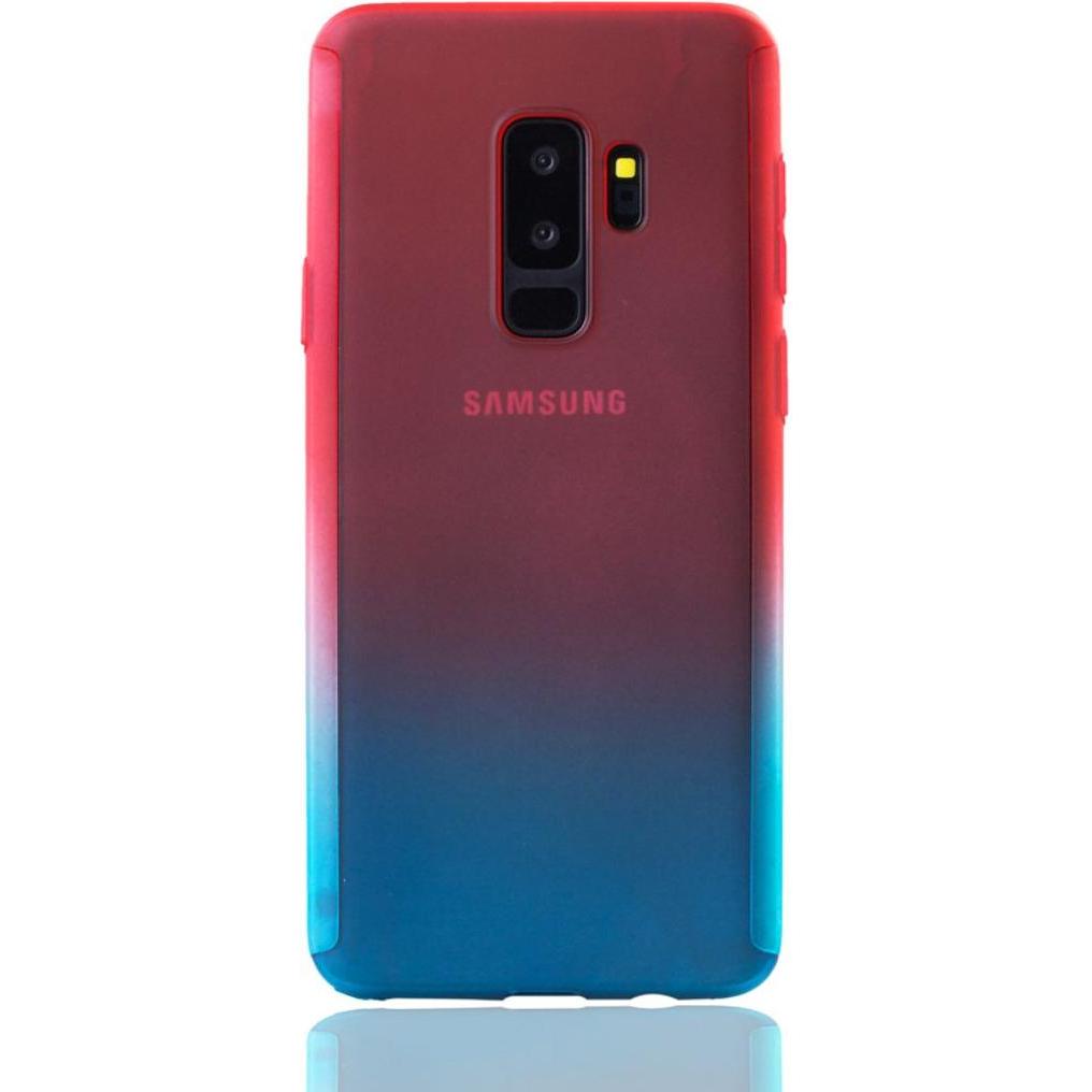 Thumbnail - König Design Hülle Handy Schutz für Samsung Galaxy S9 Plus Full Case Cover Displayschutz Blau (Samsung Galaxy S9+), Smar...