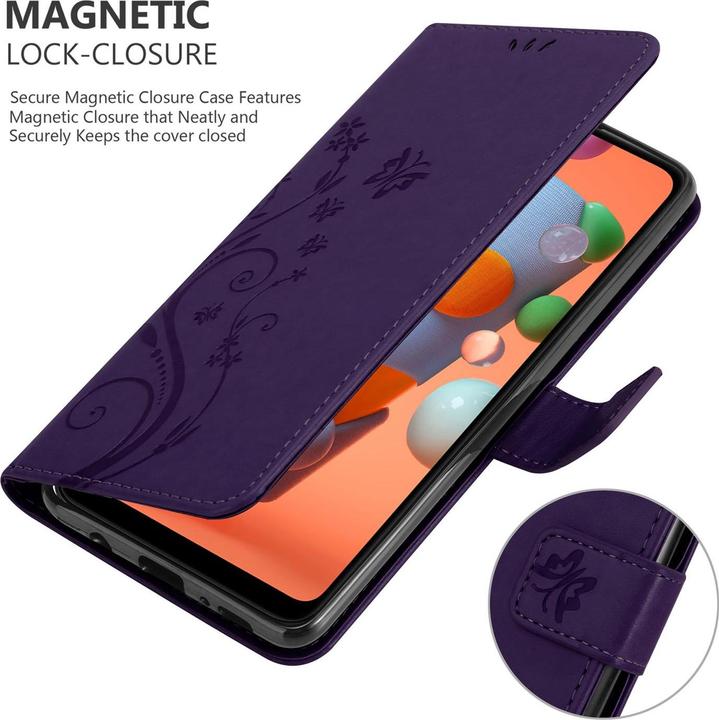 Actual product image Cadorabo Flower Book Cover (Samsung Galaxy A11, Samsung Galaxy M11)