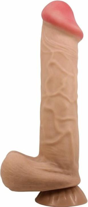 Actual product image Pretty Love Sliding Skin Series Realistic Dildo With Sliding Skin Sauna Bowl Meat 26 cm