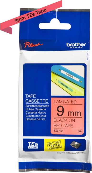 Actual product image Brother Schriftband (0.90 cm, Black, Red)