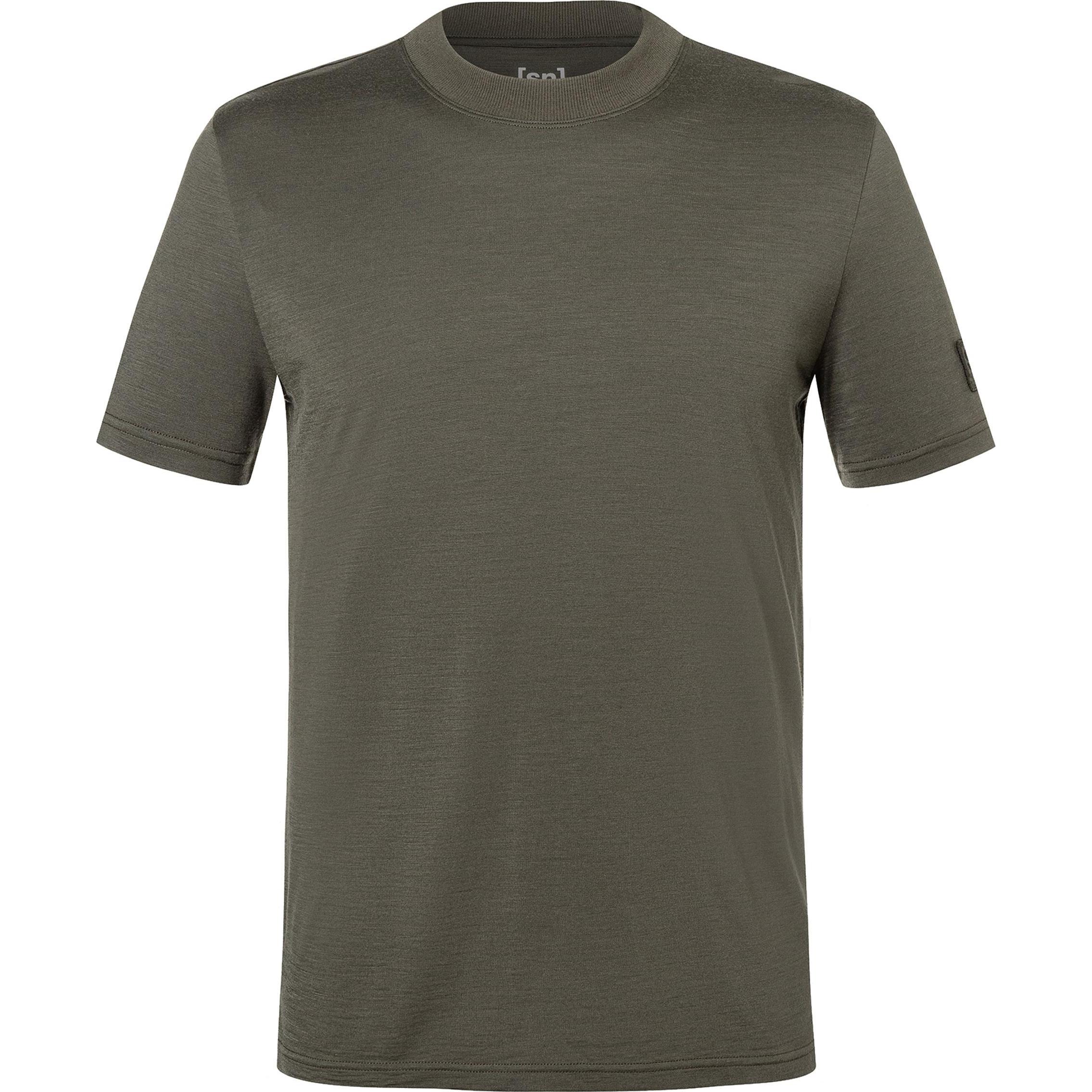 Super Natural, Herren, Shirt, Casual Rib Bio J, Braun, (XL)