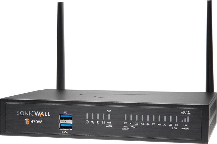 SonicWall Firewall TZ-470W TotalSecure Advanced Appliance, w/APSS, 1 jaar