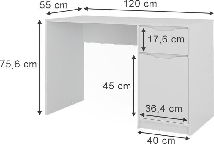 Produktbild Vicco Ruben (120 x 55 x 76 cm)