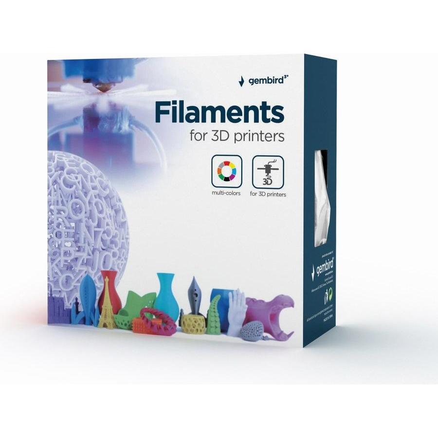 Thumbnail - Gembird Filamentcassette PLA fluorrescent gelb 1.75mm 1kg schmale Sp (PLA, 1.75 mm, 1000 g, Gelb), 3D Filament, Gelb
