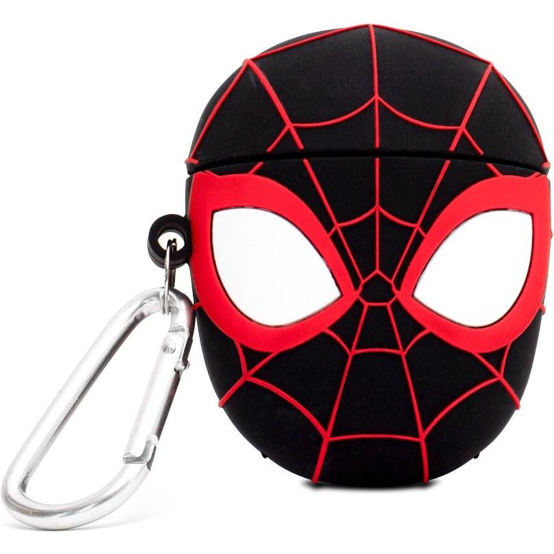 Marvel Custodia 3D per AirPods Miles Morales (Borsa per cuffie), Borsa per cuffie + Copertura protettiva, Nero