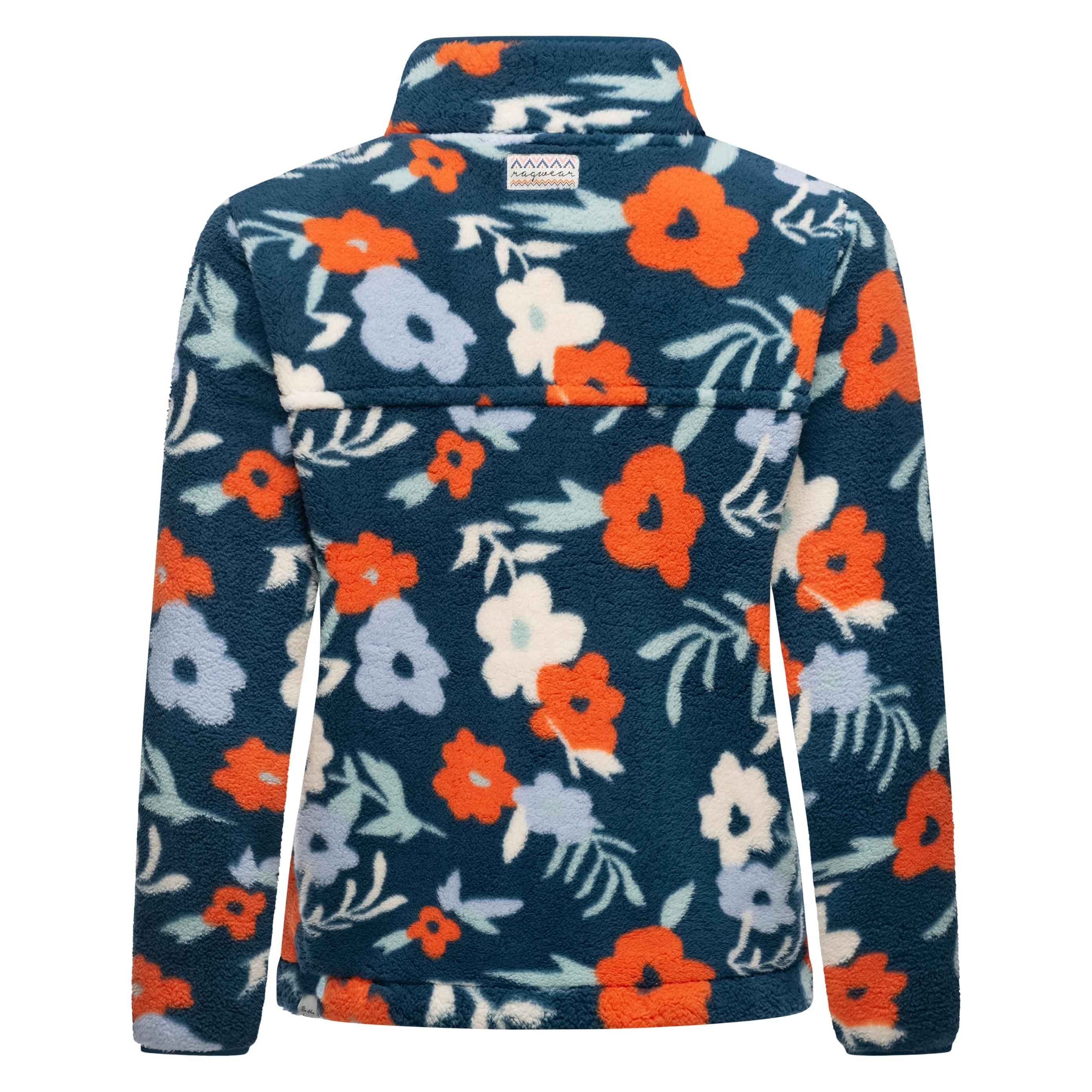 Ragwear, Damen, Outdoorjacken, Appopis Print (5XL), Blau, 5XL
