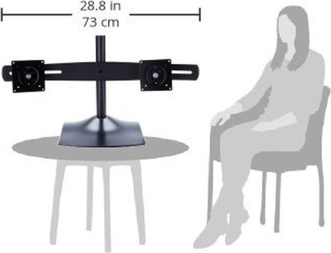 Produktbild Ergotron DS100 Monitor Standfuss (Tisch, 24", 28 kg)