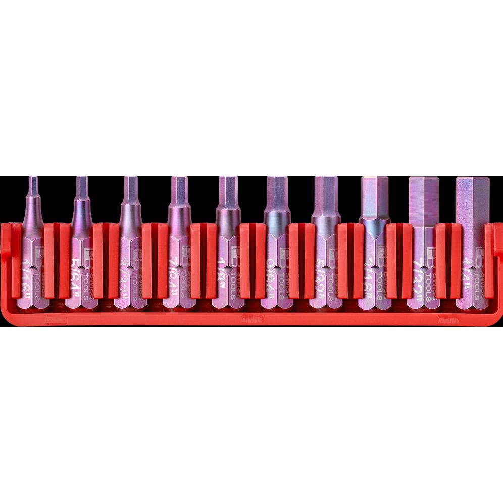 PB Swiss Tools, Bits, Bitset PB C6.711 CN (Innensechskant HX 1/16; HX 5/64; HX 3/32; HX 7/64; HX 1/8, HX 9/64; HX 5/35; ...