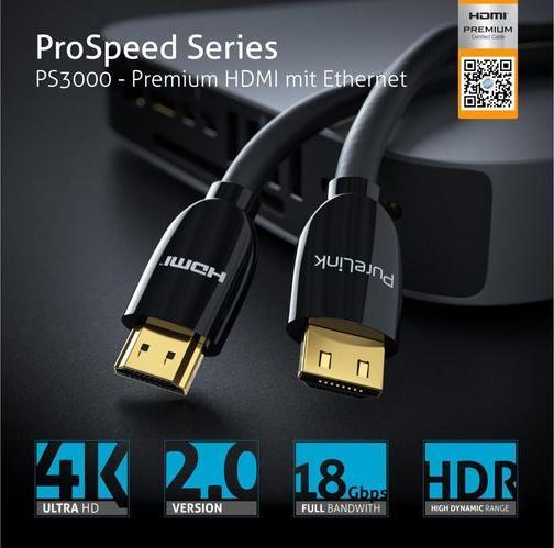 Produktbild Purelink HDMI (Typ A) — HDMI (Typ A) (3 m, HDMI, 2.0b)